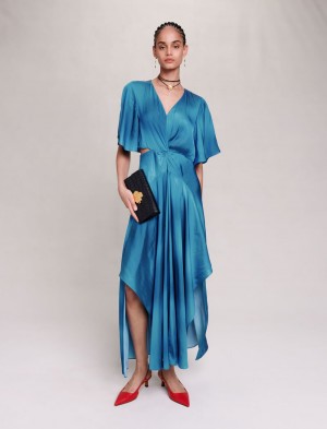 Maje Satin-look Maxi Blankyt | CZ_M78211