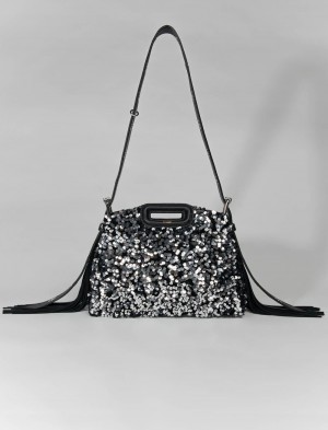 Maje Sequin Mini Černé | CZ_M81293