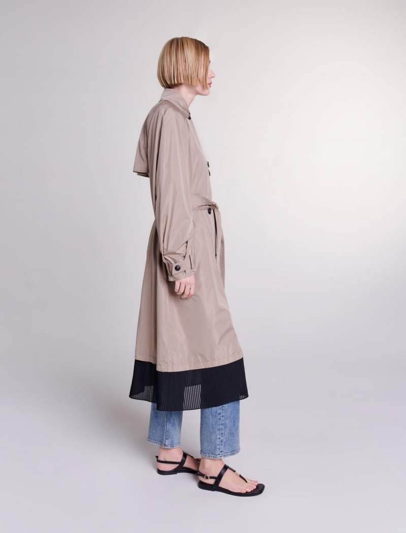 Maje Contrast Trench Mole | CZ_M74269