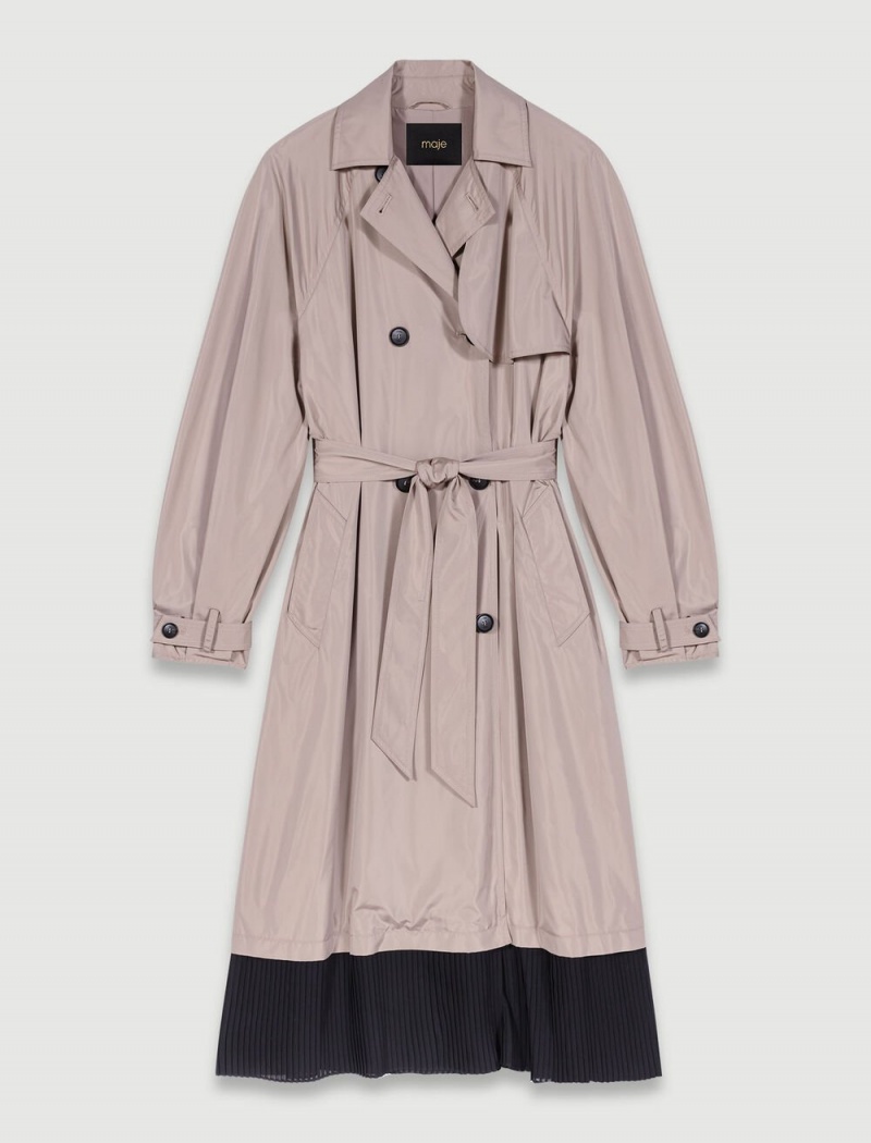 Maje Contrast Trench Mole | CZ_M74269