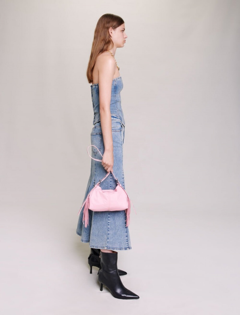 Maje Denim Bustier Blankyt | CZ_M58130