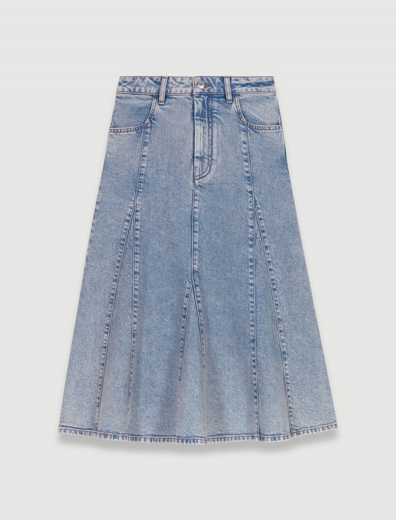 Maje Denim Midi Blankyt | CZ_M42374