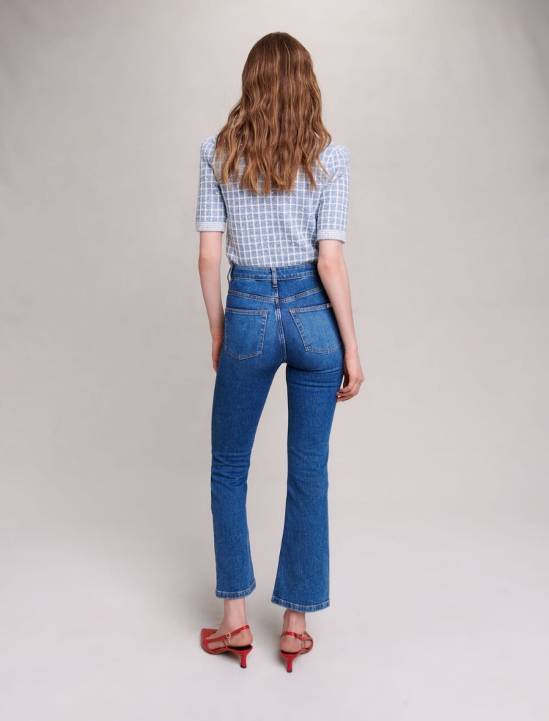 Maje Double-pocket Jeans With A Slight Flare Blankyt | CZ_M10641