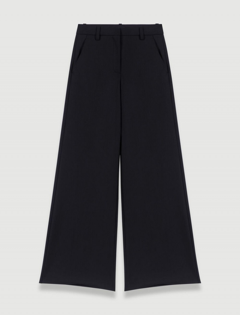 Maje Flared Trousers Černé | CZ_M53712