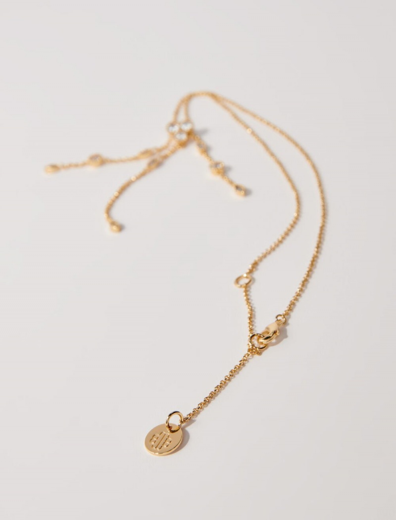 Maje Gold Necklace Zlaté | CZ_M59503