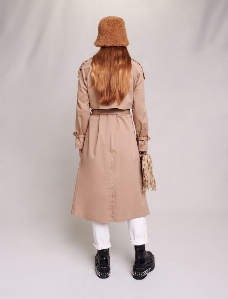 Maje Oversized Trench Béžový | CZ_M74551