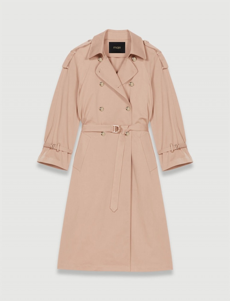 Maje Oversized Trench Béžový | CZ_M74551